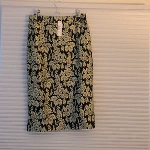 Jcrew jacquard pencil skirt